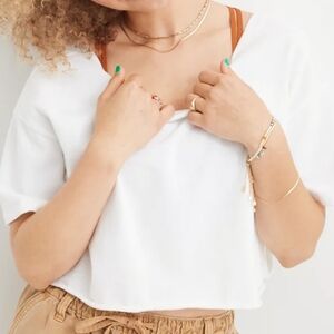 Aerie Heathered Gray Flip Out Reversible T-Shirt Sz M